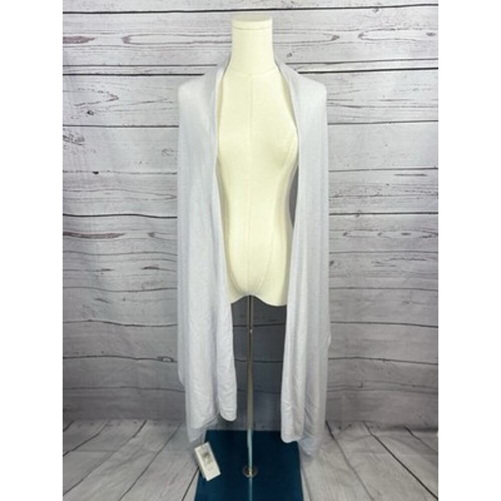 RYYOYY 100% Cashmere Wrap Scarf Shawl Extra Large Light Gray NWT - Picture 2 of 6
